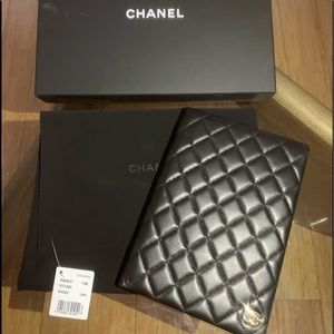 Authentic Chanel Quilted Lambskin Notebook 7x9